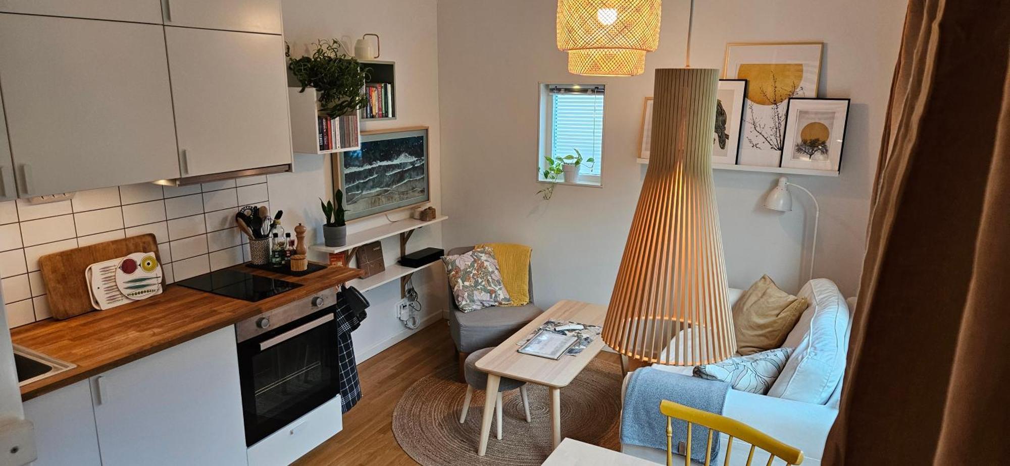 Semesterbostad Tiny Grey House With Loft, 15 Min From Center